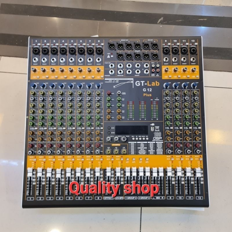 Mixer 12 Channel Gt lab by rdw G12 New Model 2023 Compresor