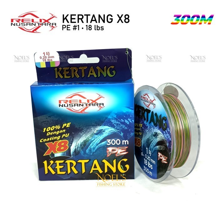 Senar PE Relix Nusantara KERTANG X8 | 300 meter | Braid Noels Fishing - 0.21MM - 20LB