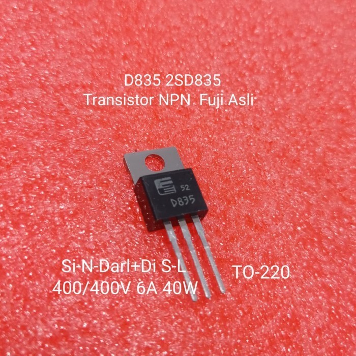 D835 2SD835 transistor NPN Fuji asli to-220 Spare Parts Electro Components