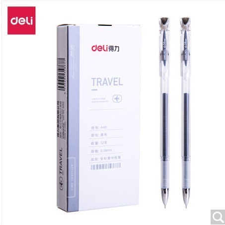 

Deli Pulpen Gel TRAVEL 0.38mm Hitam - A481
