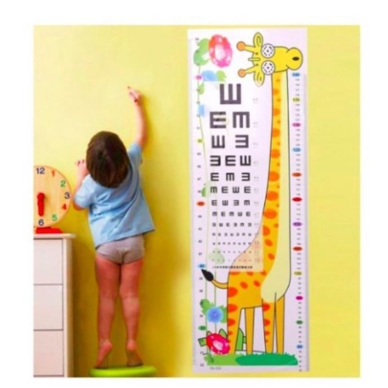 PENGUKUR TINGGI BADAN ANAK / STIKER PENGUKUR TINGGI BADAN KARAKTER