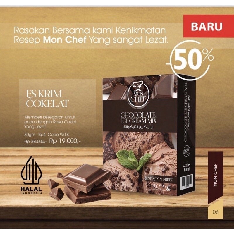 

SALE My Way - My Way Mon Chef - My Way Ice Cream Mix - Untuk Membuat Ice Cream