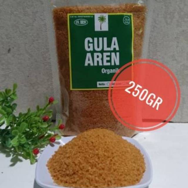 

Gula aren Organik bubuk 250gr Gula semut aren