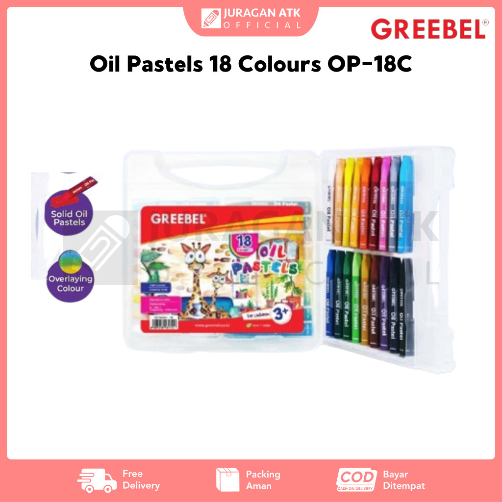 

Oil Pastels Greebel 18 Colours OP-18C