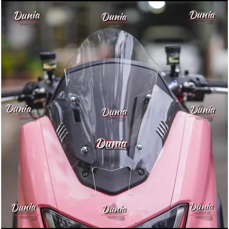 VISOR WINSHIELD MODEL TDR 100% ORIGINAL SIRIP HITAM SMOKE BENING YAMAHA NMAX NEW OLD
