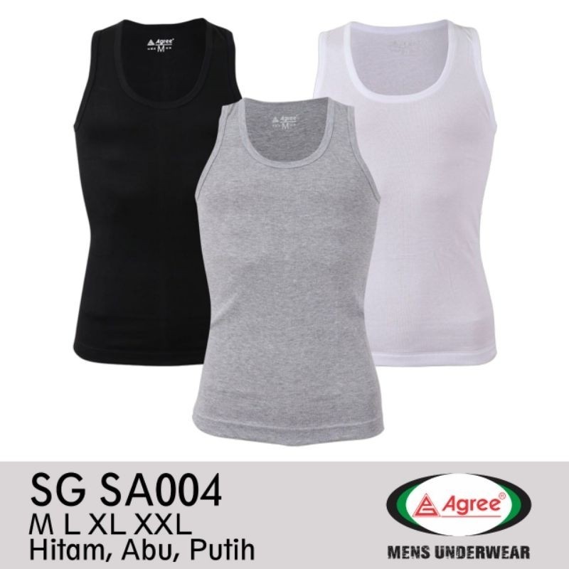 Singlet Agree / Kaos Dalam Pria / Singlet Agree 004 Termurah Original
