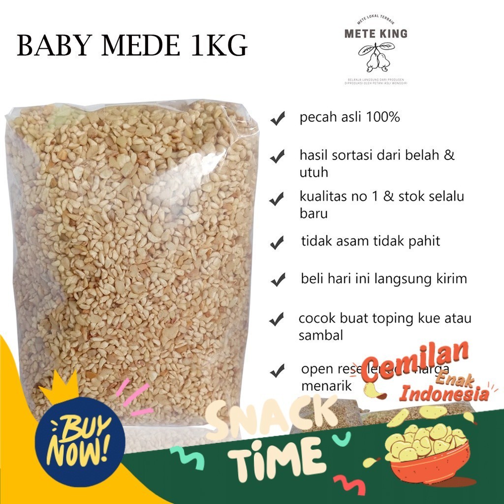 

Special Diskon Kacang mede baby sangrai mentah rasa gurih asin original mette bakar super jumbo camilan diet makanan ringan terlaris sehat murah wonogiri pedas manis snack utuh menir belah menir 500g almond mde mte terenak mentah