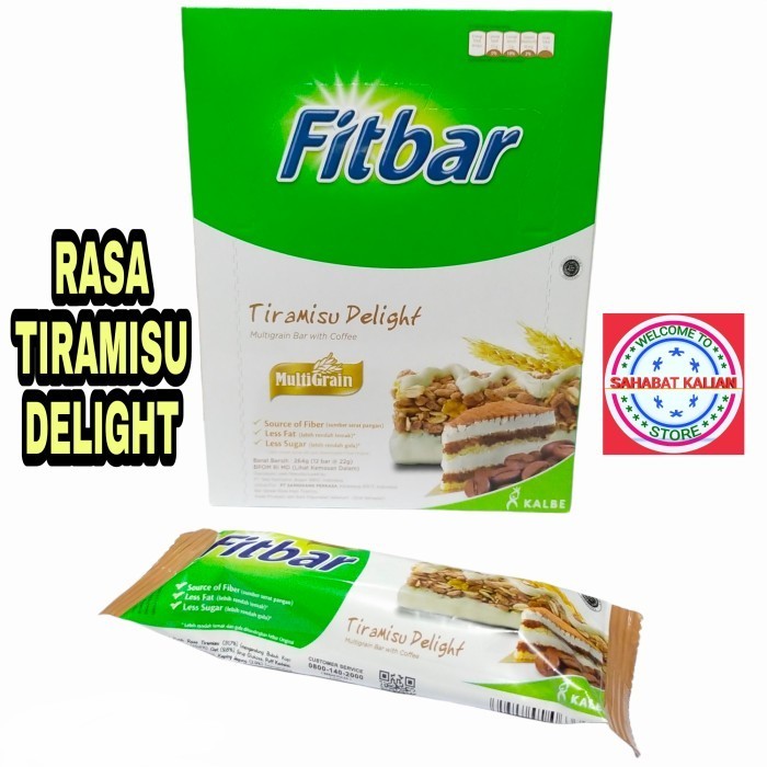 

NEW FITBAR TIRAMISU MULTIGRAIN 22gr 1 BOX ISI 12 PCS