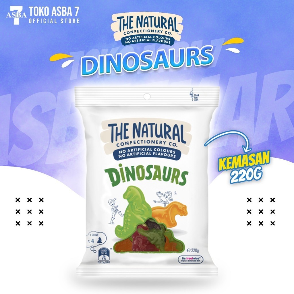 

THE NATURAL CONFECTIONERY CO DINOSAURS 220G