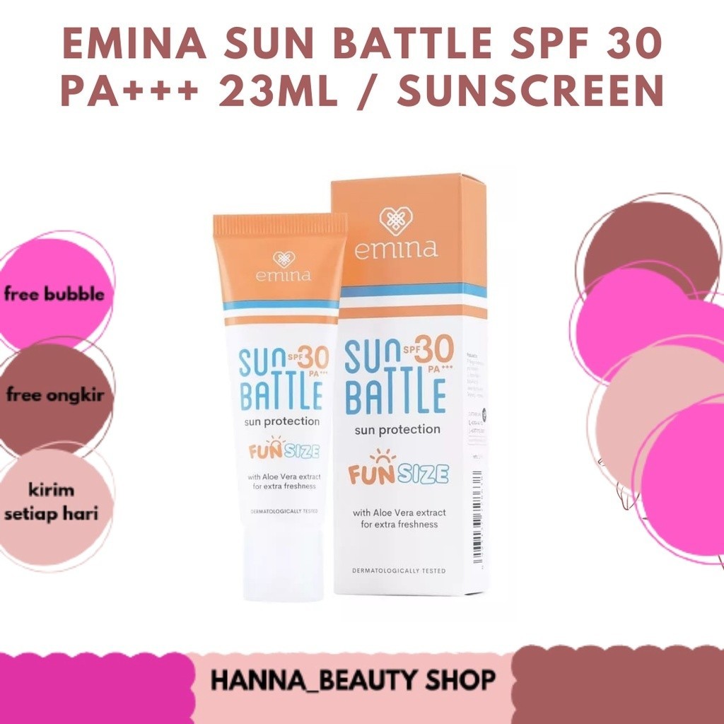 EMINA SUN BATTLE SPF 30 PA+++ 23ML / SUNSCREEN