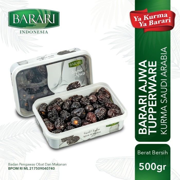 

Kurma Barari Ajwa 500Gr (Tupperware) Saudi Arabia