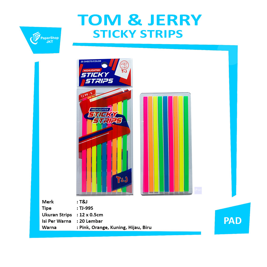 

Tom & Jerry - Highligter Sticky Strips TJ 99-S - Pad
