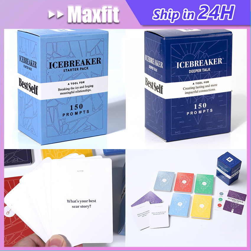 Icebreaker Deep Talk Conversation & Starter Permainan Kartu Ice Breaker Game Card Games Friends