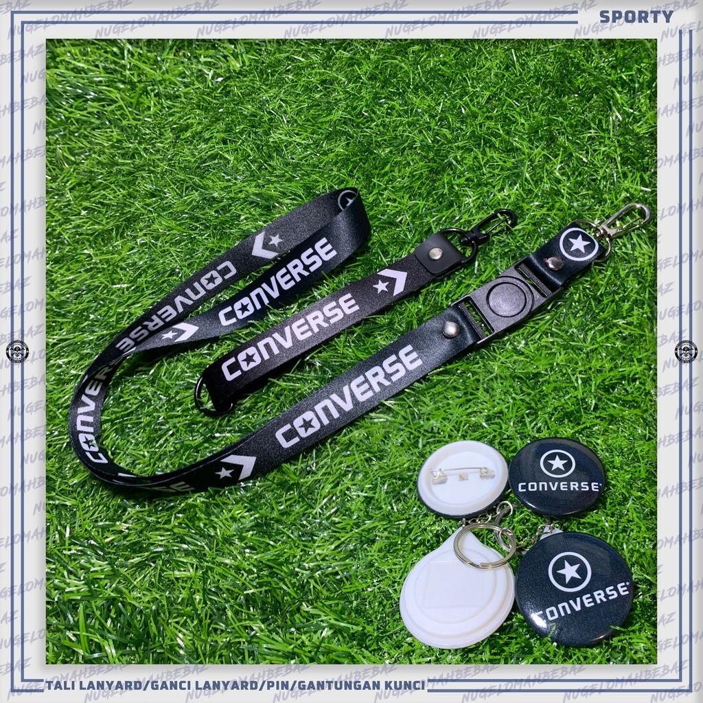 

TALI LANYARD/GANCI/PIN/GANTUNGAN KUNCI/HP - CONVERSE