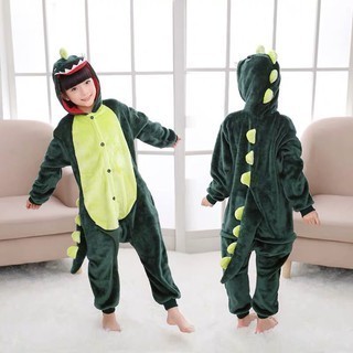 KOSTUM DINOSAURUS ANAK BAJU COSPLAY DINO BINATANG KARAKTER PIKACHU - DINO HIJAU, ANAK 100CM