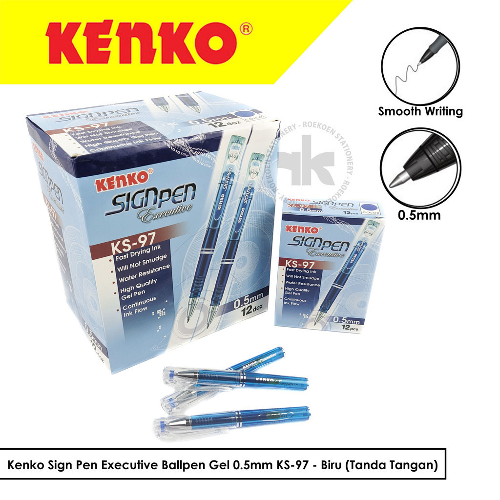 

Kenko Sign Pen Executive Ballpen Gel 0.5mm KS-97 - Tanda Tangan