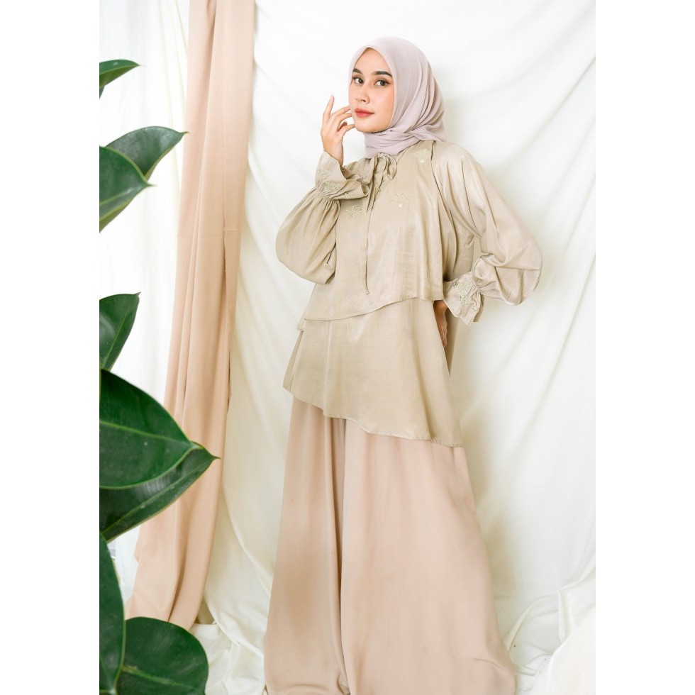 Blouse Polos - Pyrus Plain Blouse (L-XL)