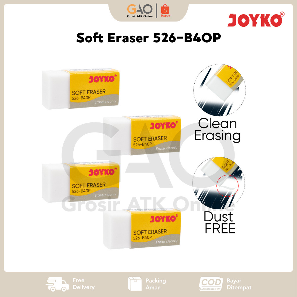 

Eraser Penghapus Joyko Putih Kecil 526-B4OBP