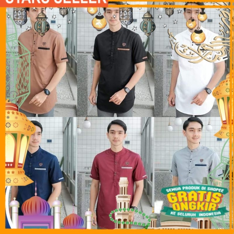 koko pria koko kurta koko dewasa lengan pendek baju koko baju koko putih koko kurta dewasa baju koko