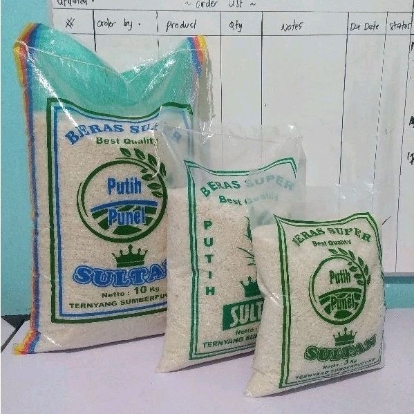 

10 kg BERAS PUTIH PULEN SULTAN Langsung PENGGILINGAN