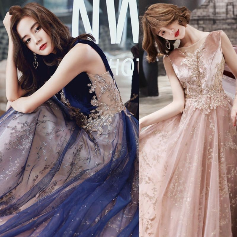 Realpic Bisa custom S-2XL Gaun mewah impor gaun lamaran gaun pesta gaun custom gaun sangjit