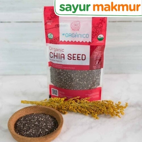 

El Organico Chia Seed Organik 100 gram Sayurmakmur
