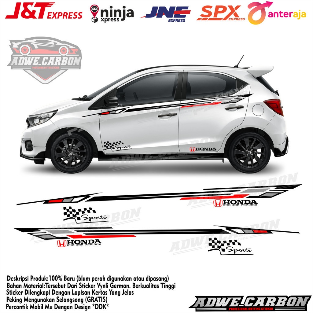 stiker mobil HONDA ALL NEW BRIO stiker mobil brio sticker brio stya sticker all new brio satya