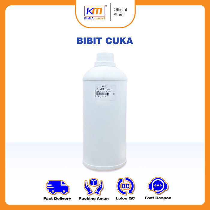 

Asam Cuka Glasial 1 Liter Glacial Asetik Acid 99,8% Cuka Pekat