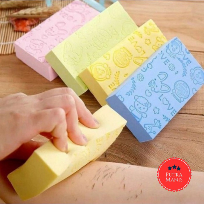 Busa Sponge Spons Bath Mandi Spon Pengangkat Daki Alat Gosok Tubuh menghilangkan mengangkat mehilang