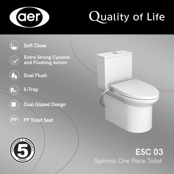 FROMO SPESIAL Aer Kloset Duduk Smart Washer Siphonic Esc 03