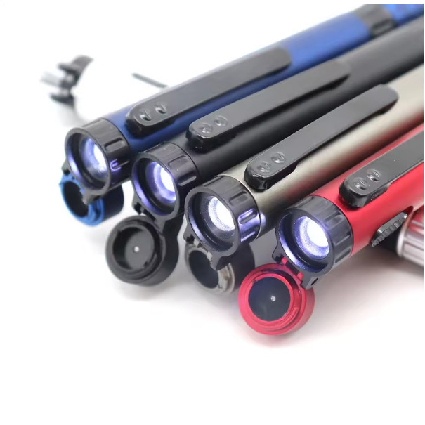 

Multifunction Custom logo Led light Logo Promotional smart lighting up ball pen for promotional compass phone holder