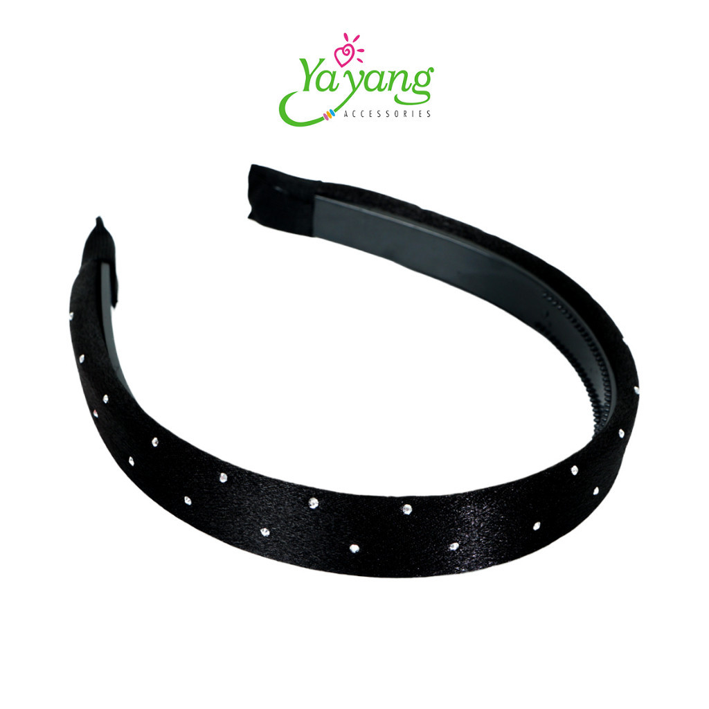 YAYANG Bando Bandan Satin Mutiara Premium -  Akesoris Rambut Wanita Korea - NAN2828