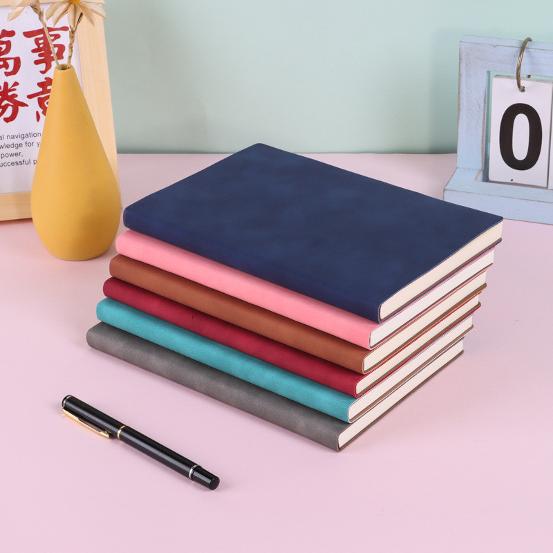 

A5 Notebook Kulit Domba Kreatif Pu Alat Tulis Notebook Retro Kulit Lembut Menebal Notepad Bisnis Dapat Dicetak