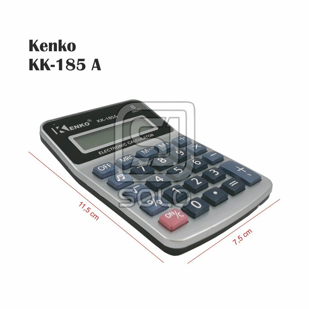 

Kalkulator Kenko Practical Calculator Kenko KK-185A Box Putih MIRIP KENKO