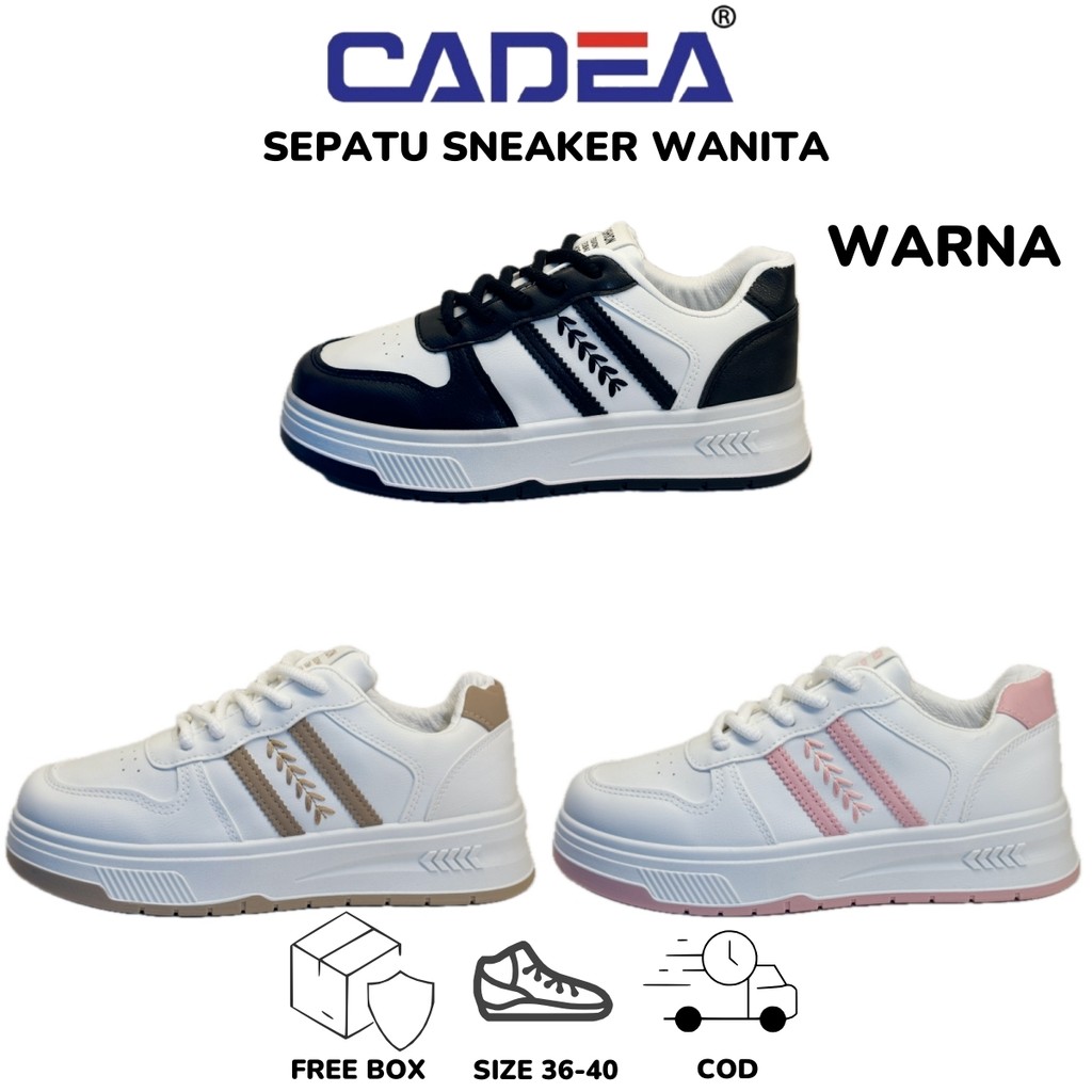 SGD Sepatu Wanita Sneakers Casual Sport Shoes Putih C03