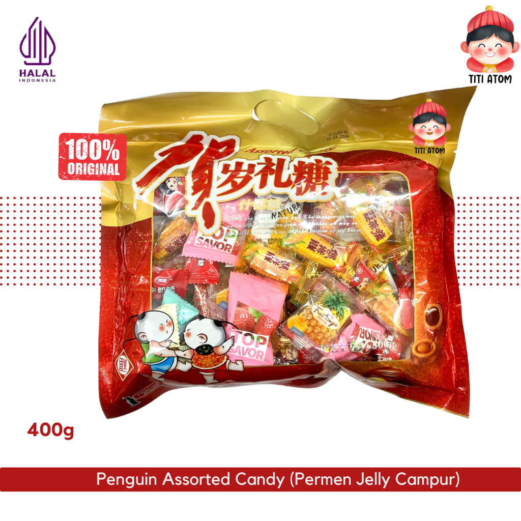 

Penguin Assorted Candy Permen Jelly Campur Imlek Sincia 400g