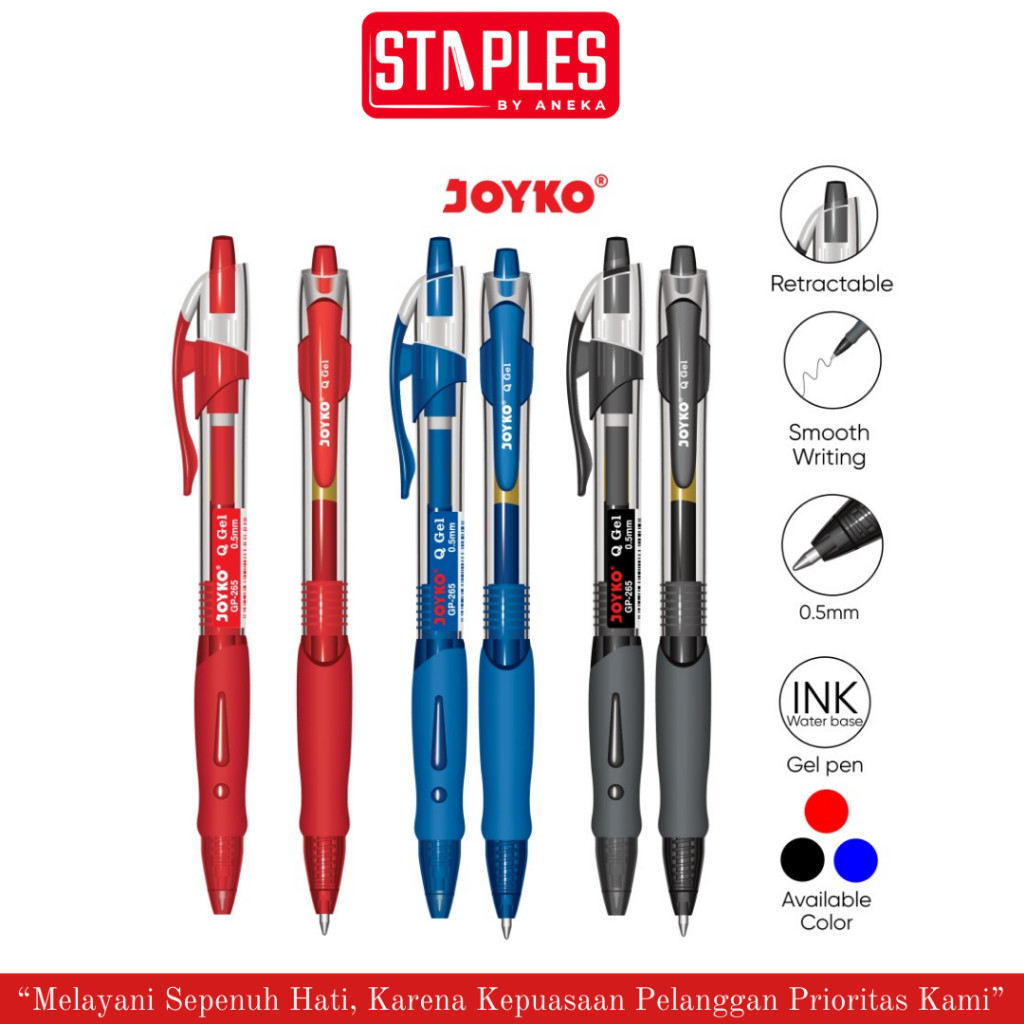 

Joyko Gel Pen GP-265 / Pulpen Gel / Pena Gel