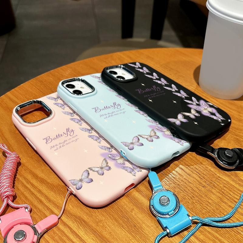 Casing For Samsung A32 5G A34 M32 Oval Plating Lens Artistic Dragonfly Kesing Hp Murah