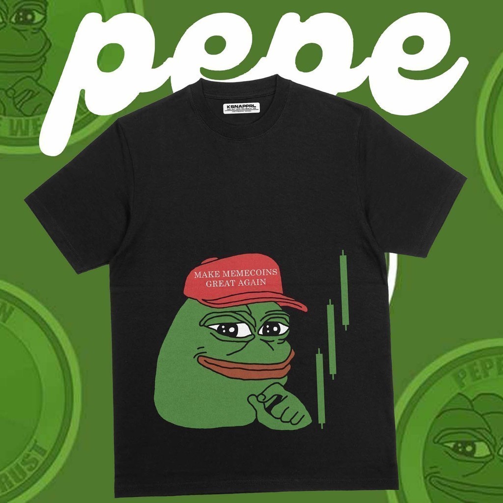 【2025 Hot Sale COD】Men's and Women's Tops Oversized Kaos Crypto Pepe "Pepe Candle" - Pepe Token/Bitc