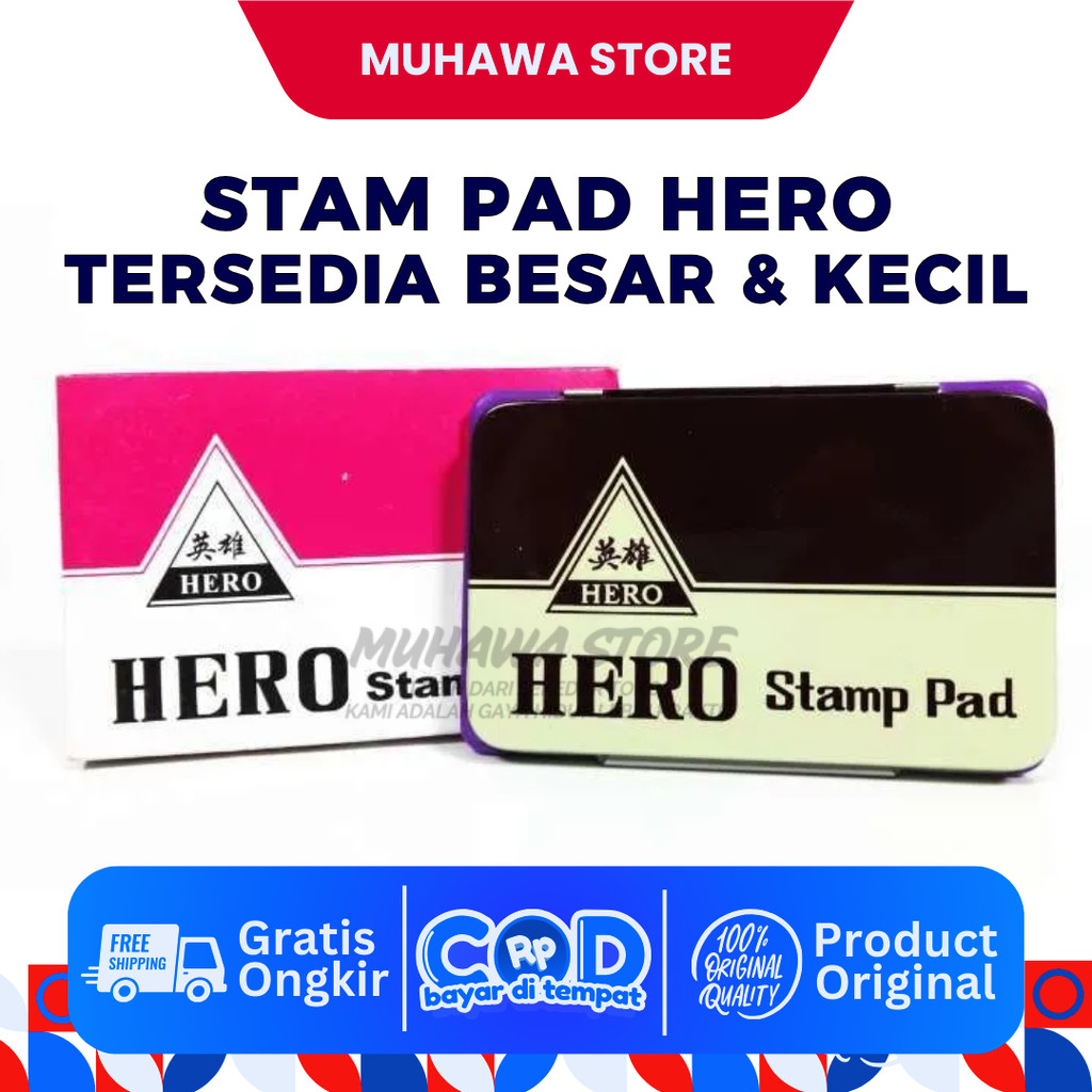 

STAMP PAD/BAK STAMPEL HERO UKURAN BESAR DAN KECIL