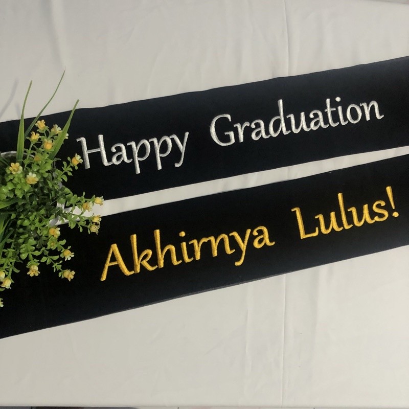 (good deal) Selempang Wisuda Selendang Wisuda Selempang Bordir Selempang Wisuda