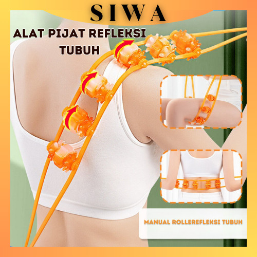 Alat Pijat  Rol Leher Punggung Nyeri Pinggang Terapi Badan Refleksi