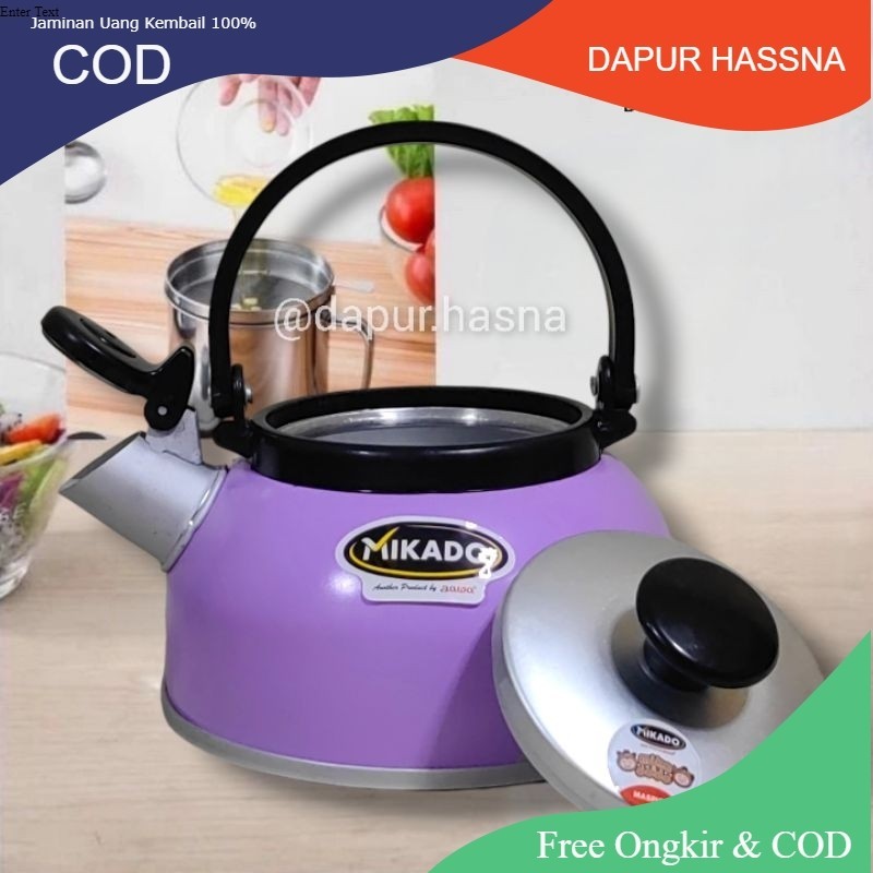 MASPION TEKO PANCI PEMANAS AIR TEKO SIUL BUNYI BAHAN STAINLESS 2,5 LITER