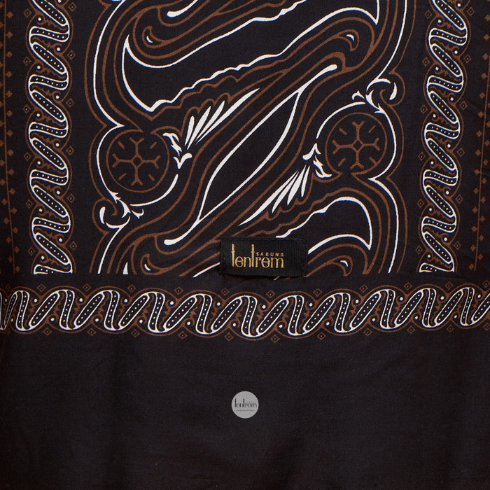 Sarung Batik Dewasa | Sarung Goyor Parang Lurik Hitam | Lokal Khas Tradisional Pekalongan | Lembut S