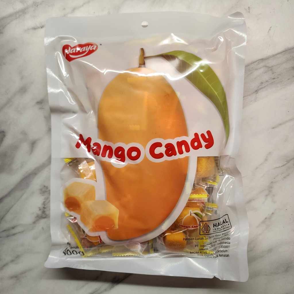 

Jelly Mango Naraya / Permen Manisan Mangga Jeli Naraya Netto - 400 Gram