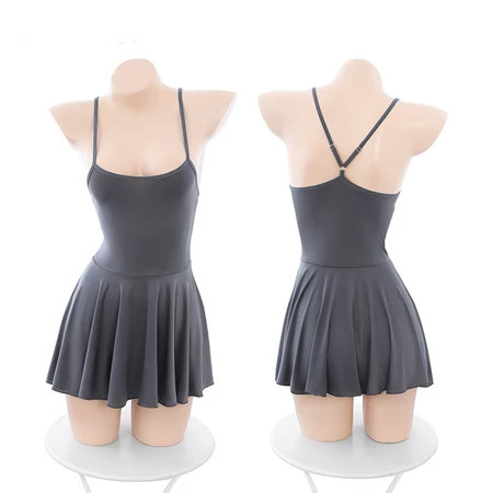 hot deals lingerie sexy suspender tipe-a rayuan ketat backless dress set g string 1235