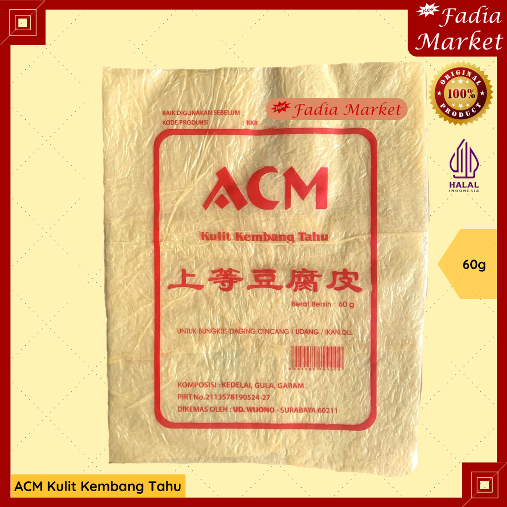 

ACM Kulit Kembang Tahu Bungkus Kekian Lumpia Dim Sum Pangsit 60g