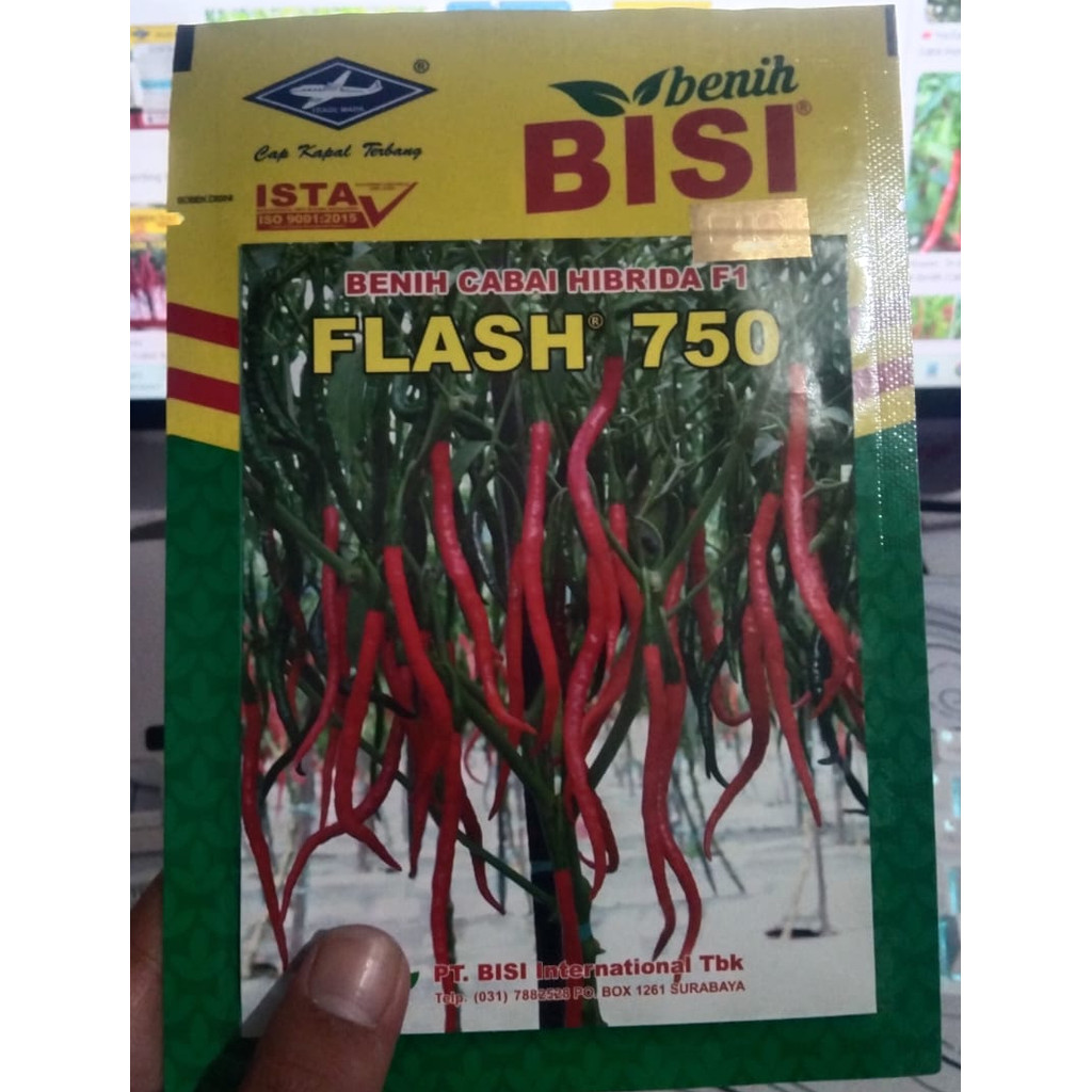 Benih Cabe Merah Keriting Trophy 77 isi 10 gram