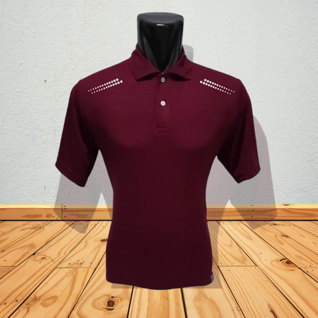 Pakaian Atasan Olahraga Badminton Pria Dewasa Jumbo / Kaos Poloshirt Big Size Polos Sablon PL10