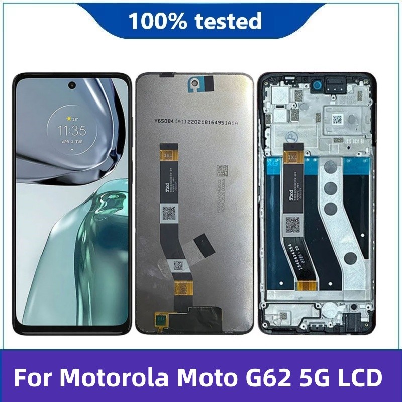 6.5" For Motorola Moto G62 5g LCD Display Touch Screen Digitizer Assembly For Moto G62 5g Screen Wit